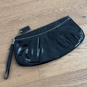 Coach Wristlet - Black Patent Leather - Like New